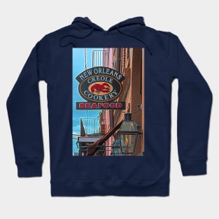 New Orleans Creole Cookery French Quarter Seafood Hoodie